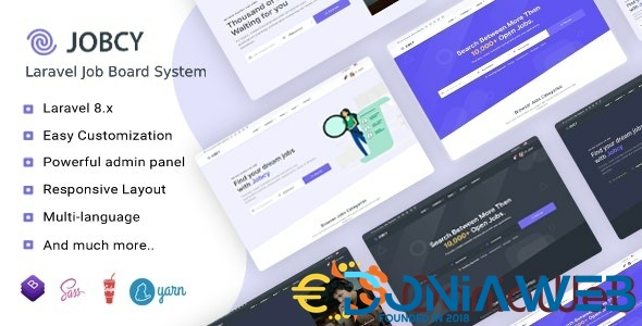 Jobcy - Laravel Job Board Multilingual System