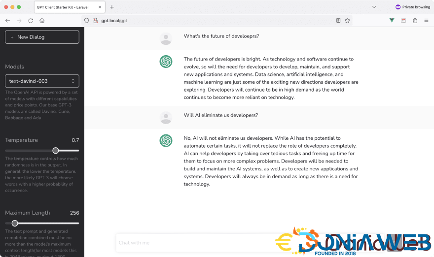 GPT-3 Starter Kit for Laravel