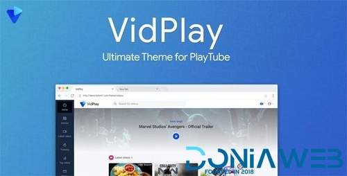 More information about "VidPlay - The Ultimate PlayTube Theme"