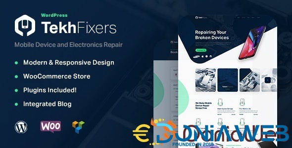 TekhFixers - Mobile Device Repair WordPress Theme