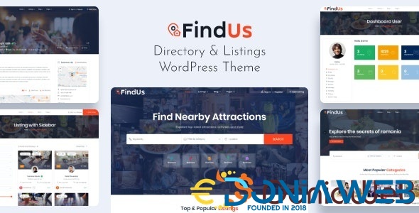 Findus - Directory Listing WordPress Theme