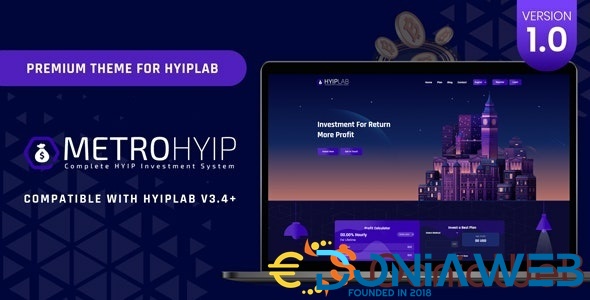 METROHYIP – Premium Theme For HYIPLab