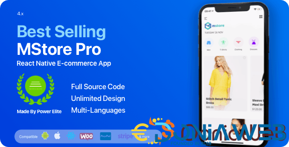 MStore Pro - Complete React Native template for e-commerce