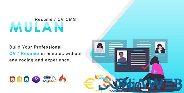 Mulan - Resume / CV CMS