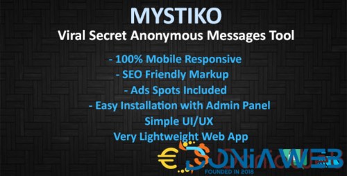 More information about "Mystiko - Viral Secret Anonymous Messages Tool"