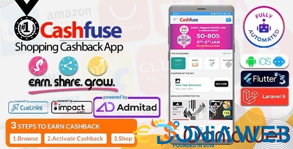 Cashfuse - Affiliate Marketing, Price Comparison, Coupons and Cashback App