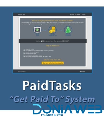 PaidTasks v2.0.0 - Get Paid To System