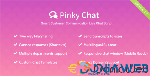 More information about "Pinky Chat - PHP Live Chat Script"