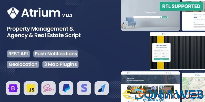 Atrium - Property Management & Real Estate Script