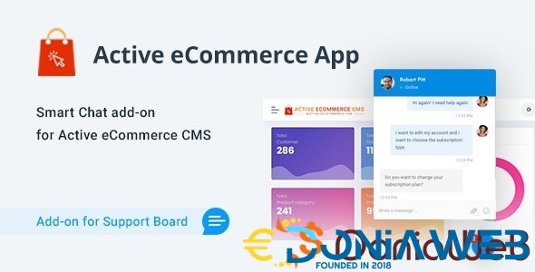 Active eCommerce Chat & Support App for Support Board