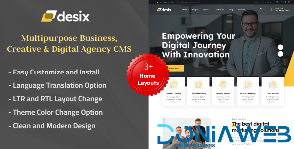 Desix - Multipurpose Business, Creative & Digital Agency CMS