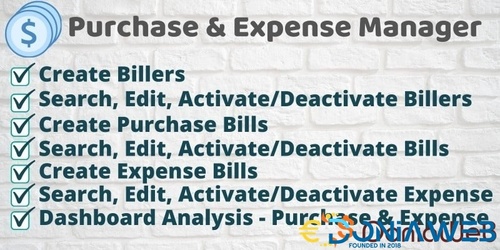 More information about "Purchase and Expense Manager via Admin Panel"