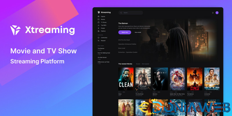 Xtreaming - Movie and TV Show Streaming Platform