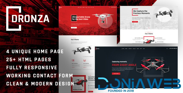 Dronza | Drone Aerial Photography HTML5 Template