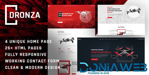 More information about "Dronza | Drone Aerial Photography HTML5 Template"