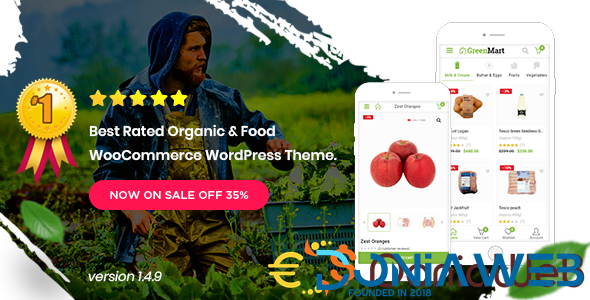 Greenmart - Organic & Food Woocommerce Wordpress Theme