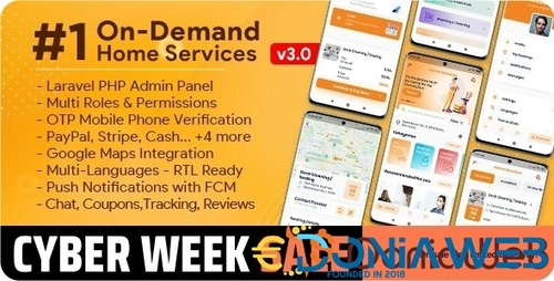 More information about "On-Demand Home Services, Business Listing, Handyman Booking with Admin Panel"