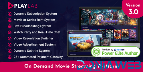 More information about "PlayLab - On Demand Movie Streaming Platform"