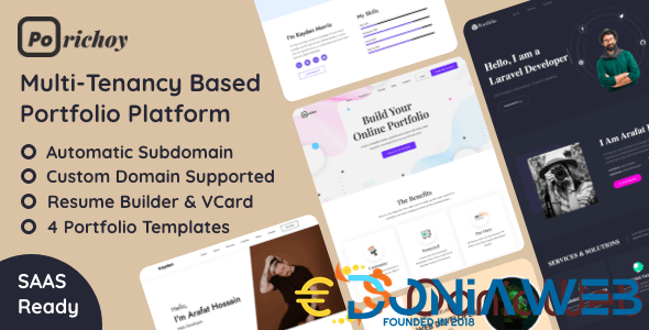 Porichoy - Multitenancy Based Portfolio Builder Platform (SAAS)