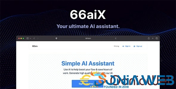 66aix - Ultimate AI Text & Images Generator (SAAS) Regular License