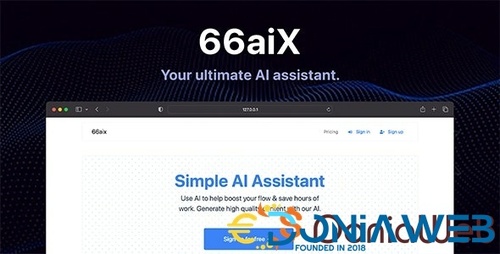 More information about "66aix - Ultimate AI Text & Images Generator (SAAS) Regular License"