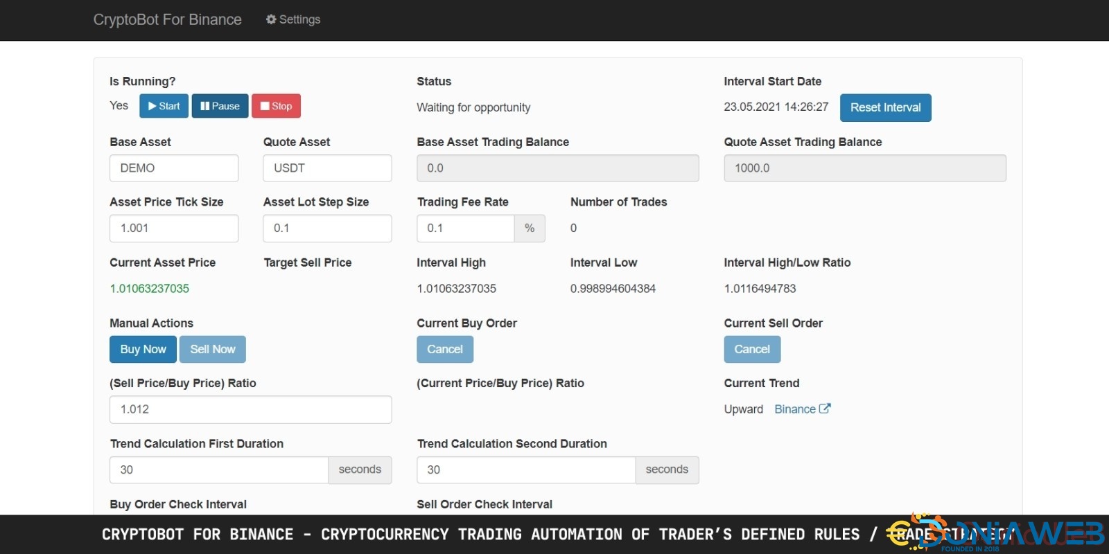 CryptoBot For Binance