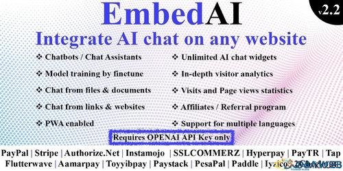 More information about "EmbedAI - Integrate AI Chat On Any Website"