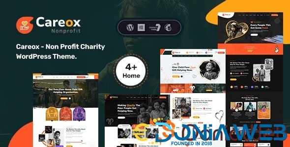 Careox - Non Profit Charity WordPress Theme