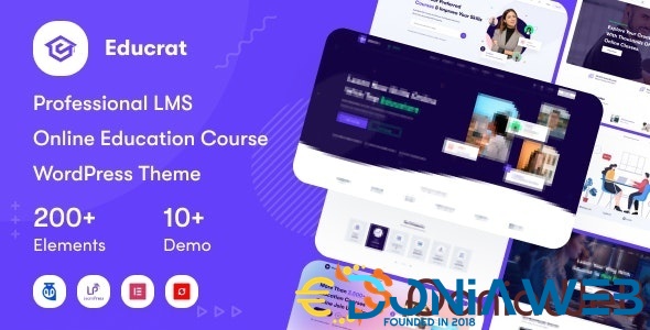 Educrat - Online Course Education WordPress Theme