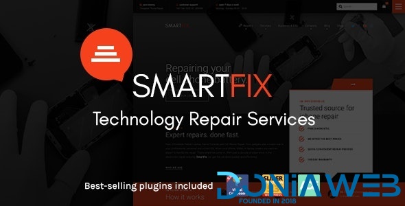 SmartFix - The Technology Repair Services WordPress Theme