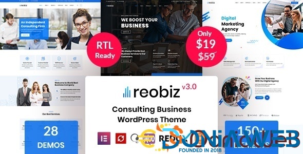 Reobiz - Consulting Business WordPress Theme