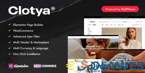 Clotya - Fashion Store eCommerce Theme