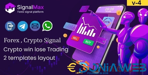 SignalMax - Trading & Forex , Crypto Signal Notifier Subscription based Platform