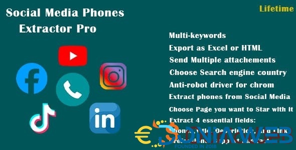 Social Media Phones Extractor Pro