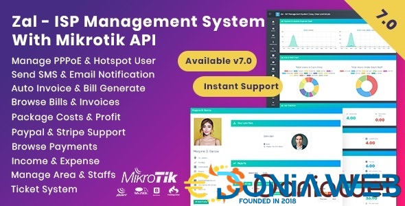 Zal - ISP Management System With Mikrotik API