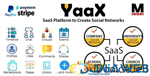 YaaX - SaaS Platform to Create Social Networks