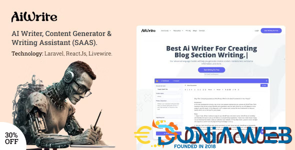 AiWrite - AI Writer, Content Generator & Writing Assistant Tools(SAAS)