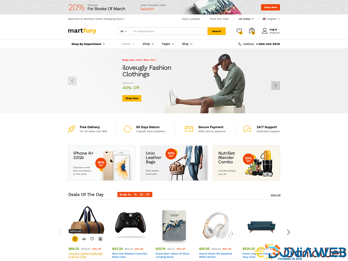 Martfury - WooCommerce Marketplace WordPress Theme