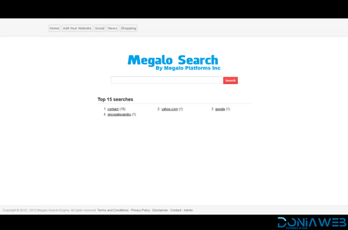 More information about "Start your own search engine with Megalo Search"