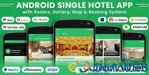 More information about "Android Single Hotel Application with Rooms, Gallery, Map & Booking System"