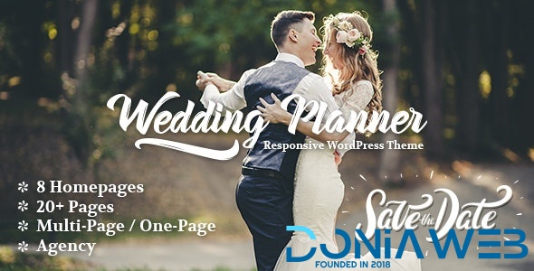 Wedding Planner - Responsive WordPress Theme