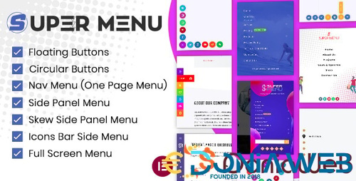 More information about "Super Floating and Fly Menu - Sticky, side, one page navigator, off-canvas menu plugin for WordPress"