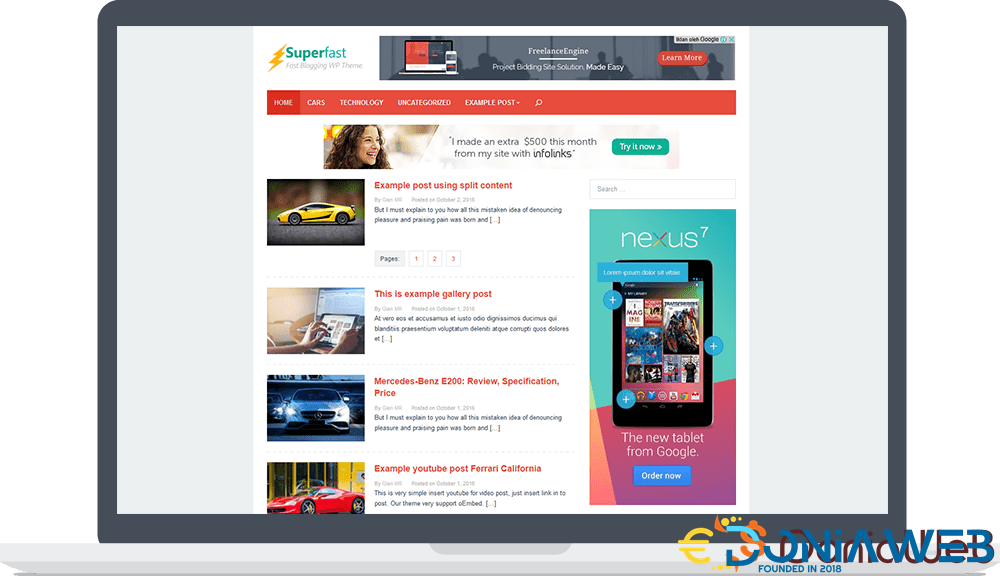 Superfast - High CTR Adsense Wordpress Theme