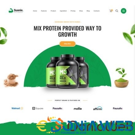 Suxnix - Health Supplement WordPress Theme