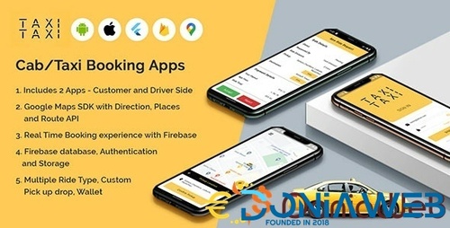 More information about "Taxi Taxi – Flutter Cab/Taxi Booking Apps"