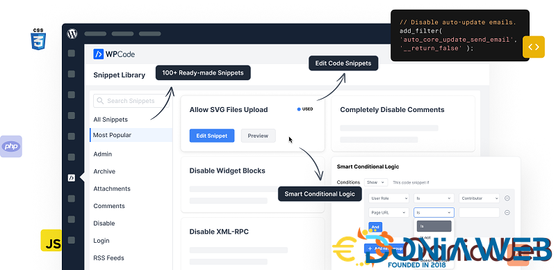 WPCode Pro - Easily Add Code Snippets in WordPress