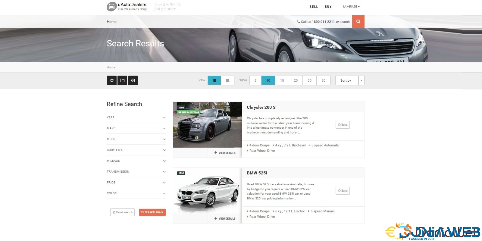 uAutoDealers - Auto Classifieds And Dealers Script