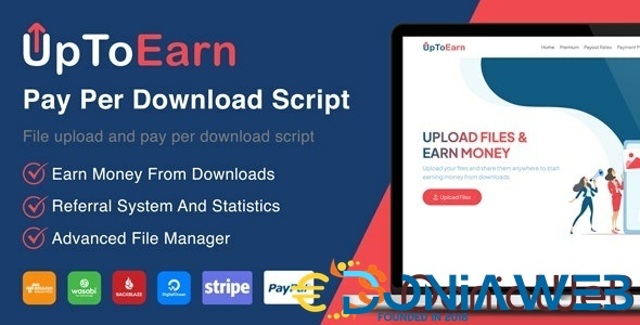 UpToEarn - Monetized File Uploads (SAAS Ready) Extended License