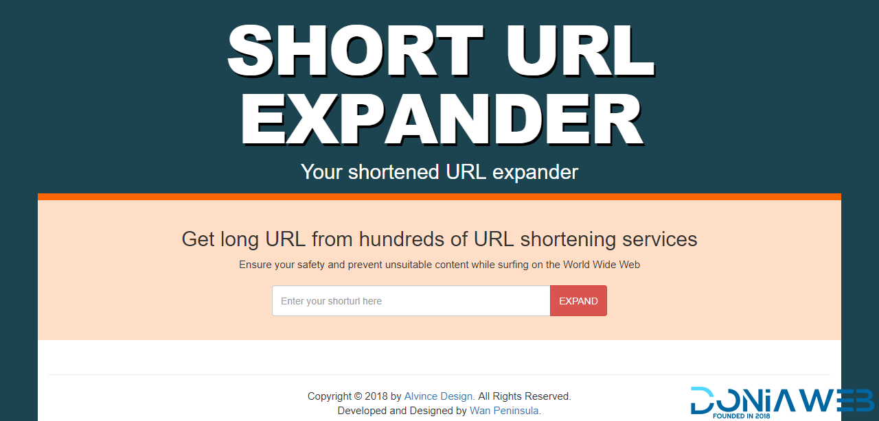 SHORT URL EXPANDER