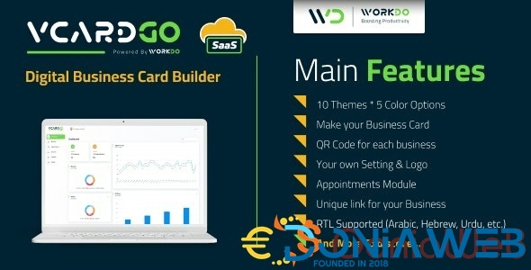 vCardGo SaaS - Digital Business Card Builder